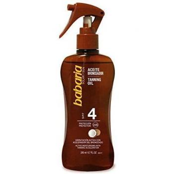 Babaria Pistola Aceite Bronceador Solar Coco SPF4 - 200 ml