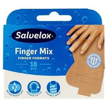 Salvelox Finger Mix Assorted Adhesive Plasters 18 Units