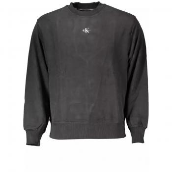 Iconic Black Cotton Sweatshirt with Logo - XL