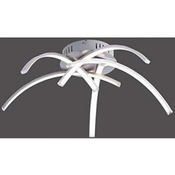 Plafón LED Valerie 5 luces Ø47cm acero