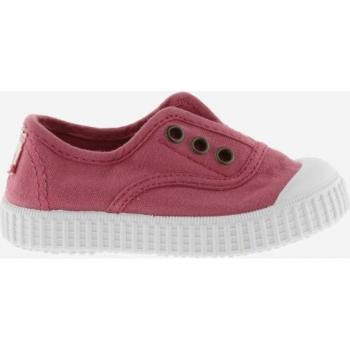 Victoria 1915 Girls' Canvas Sneakers in Green with Elastic Straps