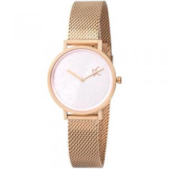 Reloj de pulsera de cuarzo para mujer Pierre Cardin Belleville Monogram CBV.1519 con correa y caja de acero inoxidable