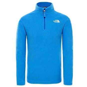 The North Face Y Glacier 1/4 Zip Clear Lake Blue Fleece, Unisex Adulto, XL