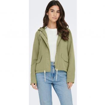 Only - Chaqueta de mujer con capucha, cordón y bolsillos laterales