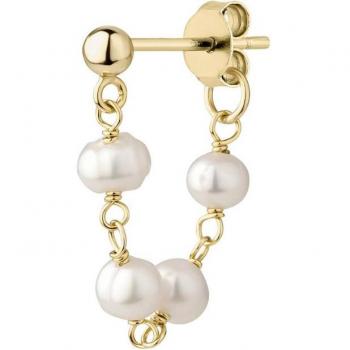 Ear Candy - Piercing Adeline de plata bañado en oro 18k