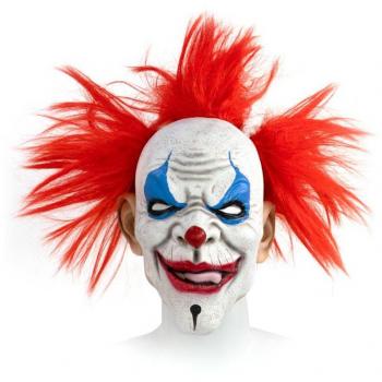 Máscara de Payaso Perverso de látex con detalles realistas, diseño aterrador, ajuste cómodo y transpirable, ideal para fiestas de Halloween y eventos temáticos
