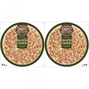 Casa Tarradellas - Pack Pizza Fresca Jamón Y Queso, 2 x 220 g