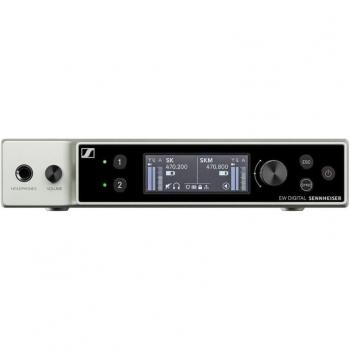 Sennheiser EW-DX-EM-2-DANTE Digital Half Rack Two-Channel Receiver, 470 - 550 MHz