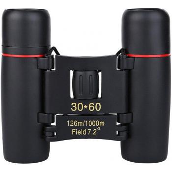 Mini binoculares 30x60 HD plegables, telescopio de 1000m para observación de aves y deportes al aire libre