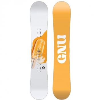 GNU B Nice U 145 - Tabla de snowboard para mujer, longitud 145 cm, diseño específico para principiantes e intermedios, construcción asimétrica para mejor control y maniobrabilidad, núcleo de madera sostenible, flex blando que facilita