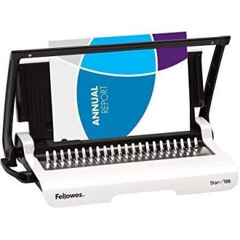 Fellowes Star+ - Encuadernadora manual de canutillo de plástico, uso ocasional, color blanco