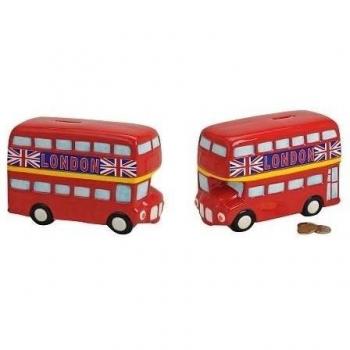 Hucha - London Bus - Hucha cerámica 19 x 8 x 12 cm