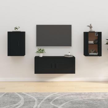 Muebles para TV de pared 2 uds negro 40x34,5x60 cm vidaXL - Mueble de Salon, Mueble TV, Mueble Televisor, Mesa de TV