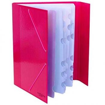 Grafoplás 82213154 Colección Multiline Carpeta Clasificadora, Fucsia Rosa, Folio