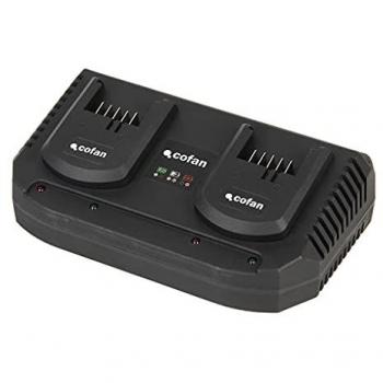 Cargador de Baterías Doble con Carga Rápida 2x3,5A para Baterías de 18V - Pack: 1