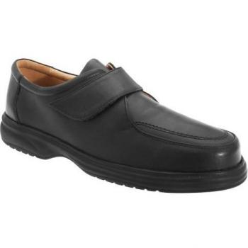 Roamers Men's Superlite Wide Fit Touch Fastening Leather Shoes