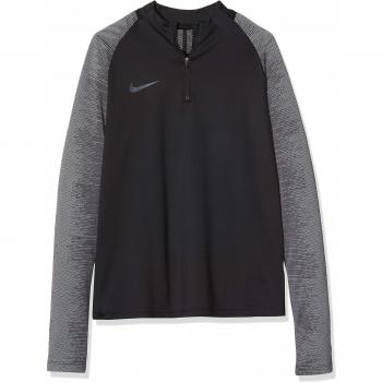 Nike B Nk Dry Strke Dril Top Long Sleeved T-Shirt, Niños, Black/Black/Wolf Grey/