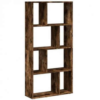 Estantería de madera de ingeniería roble ahumado 60x20x120 cm