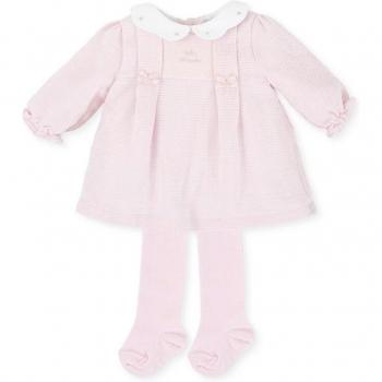 Tutto Piccolo - Vestido de niña de franela en color rosa
