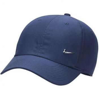 Gorra Nike Dri-FIT Club sin estructura con logotipo Swoosh metálico - Azul (L/XL)