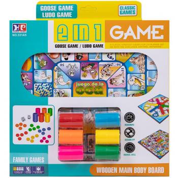 Juego de Mesa Oca y Parchís para 6 Jugadores