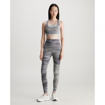 Leggins deportivos Calvin Klein con bolsillo para mujer, modelo Digital Rockform CK Sport en color gris, talla L