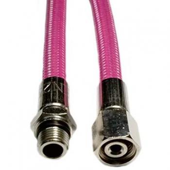 Metalsub Latiguillo De Regulador Flex Macho Rosca 1/2´´ Unf, 76 cm (30 Inch), Rosa