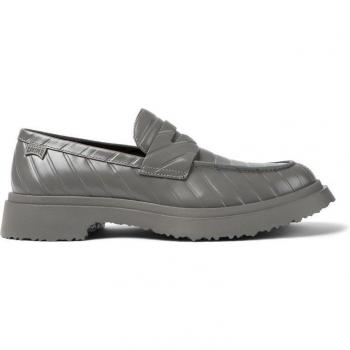 CAMPER Twins - Men's Loafers - Grey, Size 41, Smooth Leather