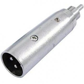Adaptador de Audio RCA (M) a XLR (M) Omnitronic