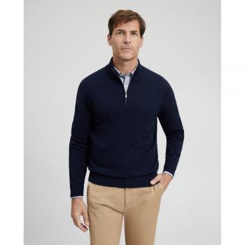 Jersey de cuello semicisne con cremallera de hombre Emidio Tucci