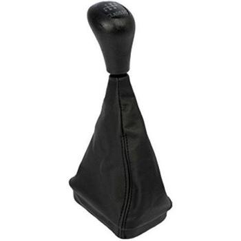 ORIGEN POM40113 Pomo específico coche C/W208 CLK/W210 E W202 C 1993-2001 W208CLK 1997-2003 W210 E 1995-2003 de 5/6 velocidades. fuelle fabricado en simil piel negro, MB W202/C/W208/CLK/W210/E