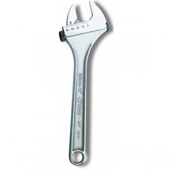 Llave Ajustable de Moleta Lateral 1-16 Cromada Irimo para Fontanería y Mecánica