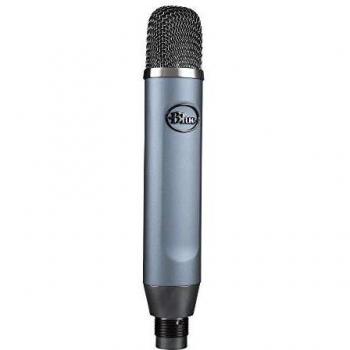 Blue Ember XLR Micrófono condensador para grabación, Podcasting y transmisión, Cápsula cardioide personalizada y Soporte de micrófono - Gris