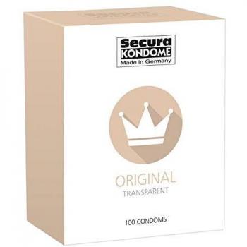 Secura kondome Original transparente Preservativos, 100-Piece