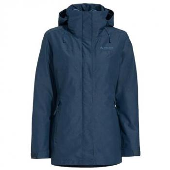 Chaqueta 3 en 1 Vaude Skomer II para Mujer, Impermeable e Insulada, Azul, Talla 38