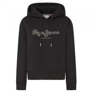 Sudadera con Capucha Frida de Pepe Jeans para Mujer, Color Negro, Talla M, Algodón, Casual