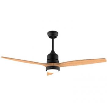 Ventilador de Techo Cecotec EnergySilence Aero 5275 Black&Whitewood con Luz LED y Mando a Distancia 40W Ø132 cm