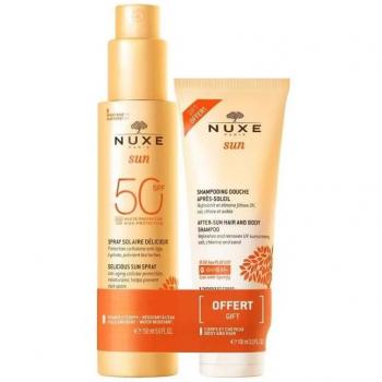 Nuxe Sun Spray Solaire SPF 50 + After Sun Shower Shampoo Set