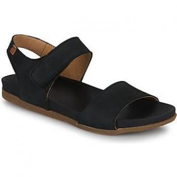 Sandalias de Piel N5650 Zumaia negro - Cómodas sandalias planas de mujer en piel negra