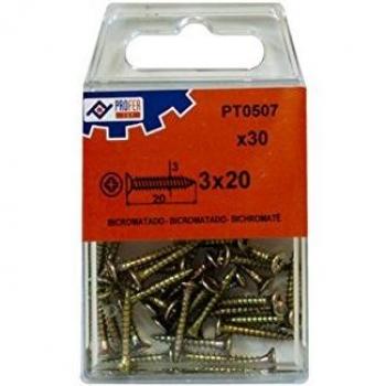 PROFER TOP - Tirafondo C/Plan Pozi Bic C/30 Profer Top 3X20 Mm