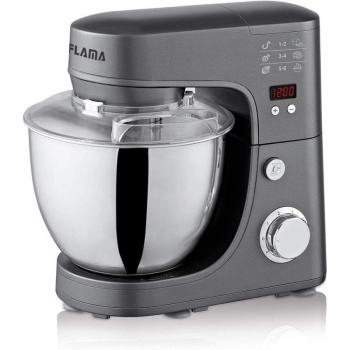Batidora Amasadora Robot de Cocina Flama 1470FL 800W 4.2L Blanco Gris