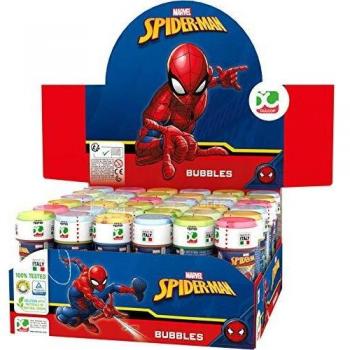 ColorBaby - Pack 36 pomperos, pompero Spiderman, 60 ml, pomperos para niños, bote pompas de jabón, regalo para niños, juguete burbujas jabón, pompero comunión