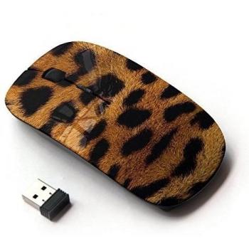 KOOLmouse [ Ratón óptico 2.4G inalámbrico ] [ Panther Fur Africa Animal Pattern Gold ]