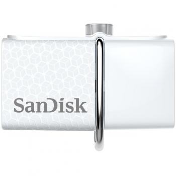 SanDisk - Memoria flash Ultra 32GB USB Dual Drive USB 3.0 Up to 150MB/s Read - blanco