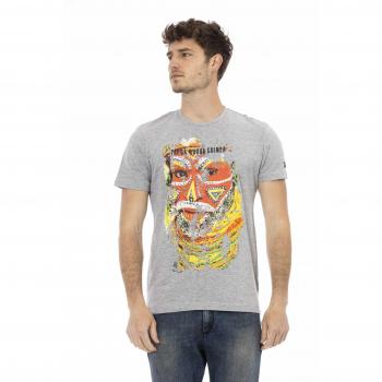 Trussardi Action Gray Cotton T-Shirt - L