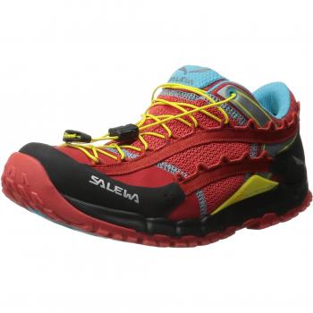 Salewa WS Speed Ascent, Zapatillas de Deporte Exterior para Mujer, Verde / Rojo