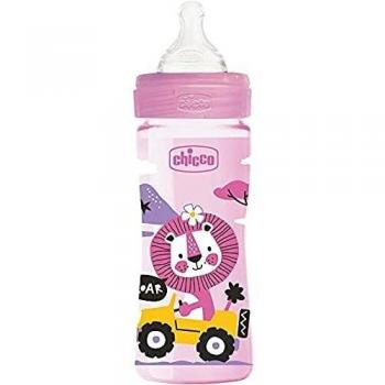 Chicco Well Being Colors Biberón 250 ml Flujo Medio 2 Meses y +