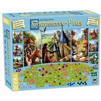 Devir BGCARPLUS3 - Carcasonne Plus, juego básico + 11 expansiones, edad recomandada 7 años y más [Versión en español]