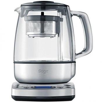 Sage Appliances BTM800UK Hervidor de té, 2000 W, 5 Cups, 44 Decibelios, Acero Inoxidable, Cristal