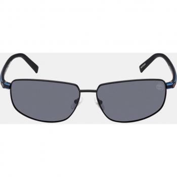 Gafas de Sol Polarizadas para Hombre Timberland TB9325 Rectangulares de Metal en Negro